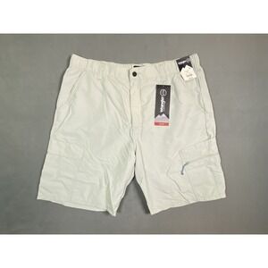NWT Wrangler ATG Peak Shorts Size 38 Nylon Rip stop Cargo UV Protection 9"Inseam
